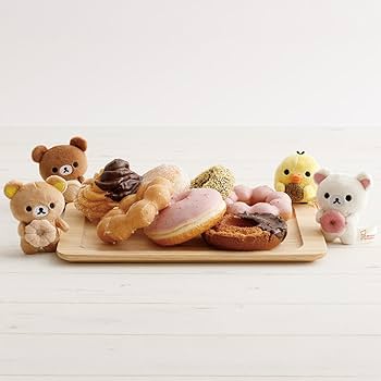 リラックマ ミスタードーナツ てのりぬいぐるみ 4つセット Amazon.co.jp: 『リラックマ×ミスタードーナツ』てのり